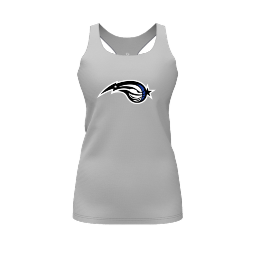 [FT0TRBGY-FYS-LOGO2] Decker Racerback Tank Top (Female Youth S, Gray, Logo 2)