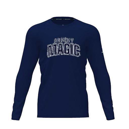 [FTLCDFNV-YXS-LOGO1] Dri Fit Performance T-Shirt (Youth XS, Navy, Logo 1, Long Sleeve)