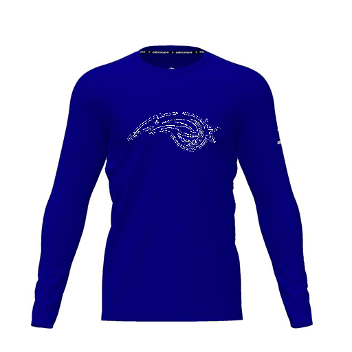 [FTLCDFRY-YXS-LOGO2] Dri Fit Performance T-Shirt (Youth XS, Royal, Logo 2, Long Sleeve)