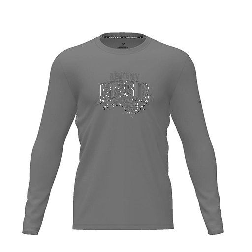 [FTLCDFGY-YXS-LOGO3] Dri Fit Performance T-Shirt (Youth XS, Gray, Logo 3, Long Sleeve)