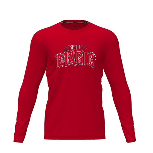 [FTLCDFRD-YXS-LOGO1] Dri Fit Performance T-Shirt (Youth XS, Red, Logo 1, Long Sleeve)
