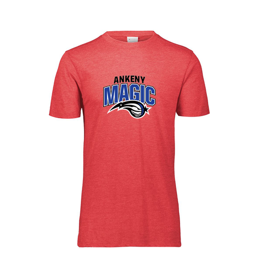 [FTSCUBRD-YS-LOGO3] Decker Youth Tri-Blend T-Shirt - Short Sleeve (Youth S, Red, Logo 3)