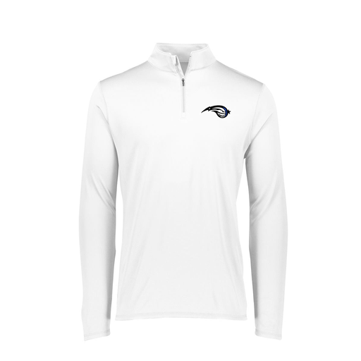 [FTLQFLWH-FAXS-LOGO2] Decker Women's Flex-Lite 1/4 Zip Shirt (Female Adult XS, White, Logo 2)