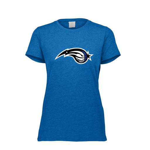 [FTSCUBRY-FAXS-LOGO2] Decker Women's Tri-Blend T-Shirt - Short Sleeve (Female Adult XS, Royal, Logo 2)