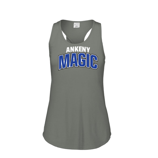 [3078.013.S-LOGO1] Ladies Tri Blend Tank Top (Female Adult S, Gray, Logo 1)
