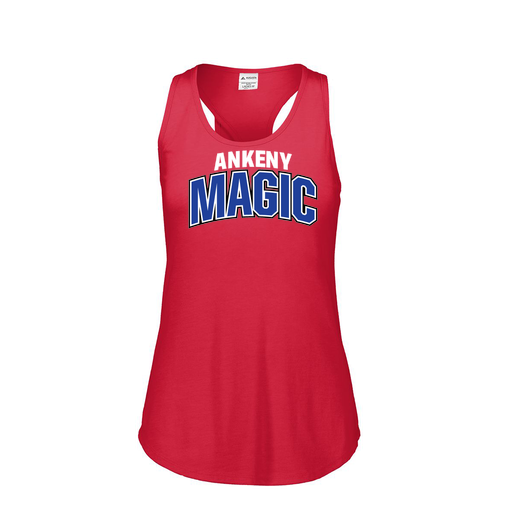 [3078.V96.S-LOGO1] Ladies Tri Blend Tank Top (Female Adult S, Red, Logo 1)