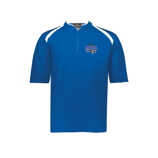 [229581-AS-RYL-LOGO3] Men's Dugout Short Sleeve Pullover (Adult S, Royal, Logo 3)