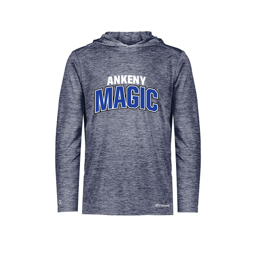 [FOLHCGNV-AS-LOGO1] Decker Men's Charge Hoodie (Adult S, Navy, Logo 1)