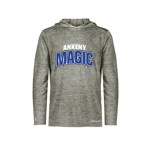 [FOLHCGGY-AS-LOGO1] Decker Men's Charge Hoodie (Adult S, Gray, Logo 1)