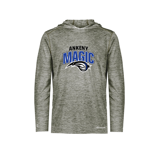 [FOLHCGGY-AS-LOGO3] Decker Men's Charge Hoodie (Adult S, Gray, Logo 3)