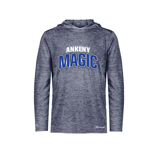 [FOLHCGNV-YS-LOGO1] Decker Youth Charge Hoodie (Youth S, Navy, Logo 1)