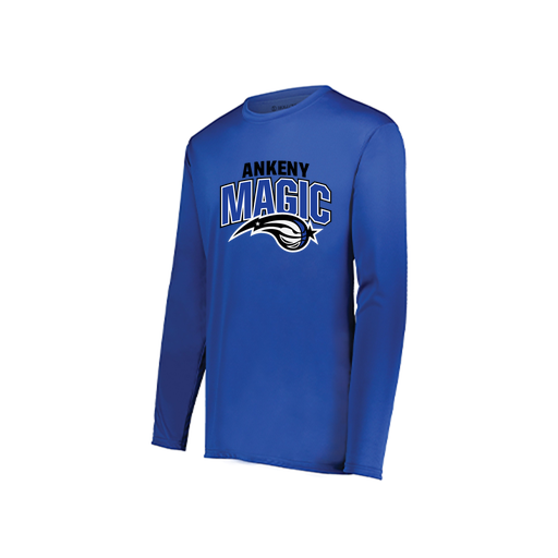 [222822.060.XS-LOGO3] Men's LS Smooth Sport Shirt (Adult XS, Royal, Logo 3)