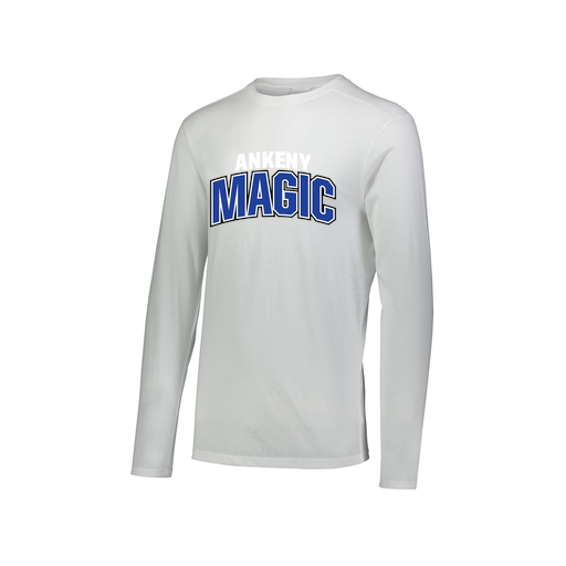 [3075.005.XS-LOGO1] Men's LS Ultra-blend T-Shirt (Adult XS, White, Logo 1)