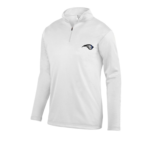 [FOLQFFWH-AS-LOGO2] Decker Men's FlexFleece 1/4 Zip (Adult S, White, Logo 2)