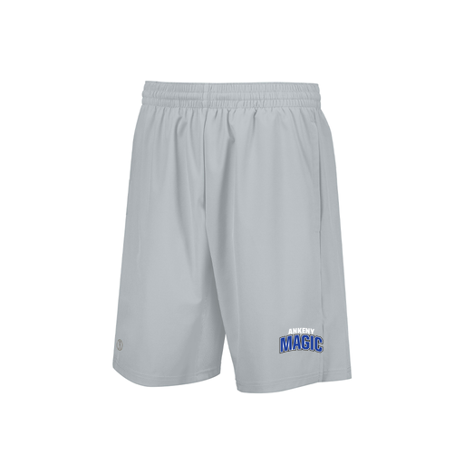 [229556.099.XS-LOGO1] Men's Weld Short (Adult XS, Silver, Logo 1)