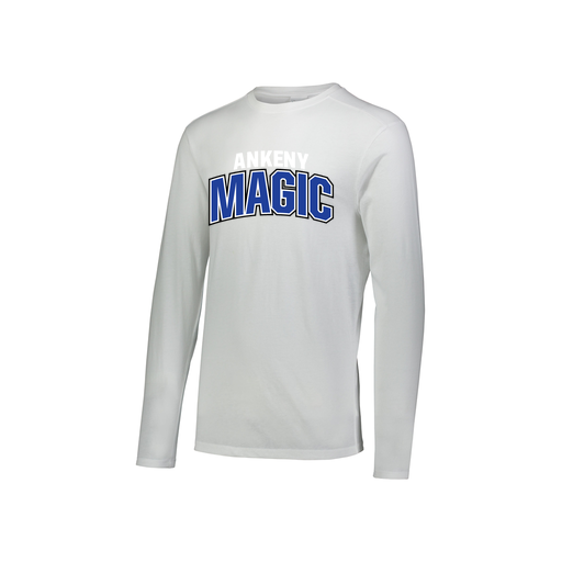 [FTLCUBWH-YS-LOGO1] Decker Youth Tri-Blend T-Shirt - Long Sleeve (Youth S, White, Logo 1)