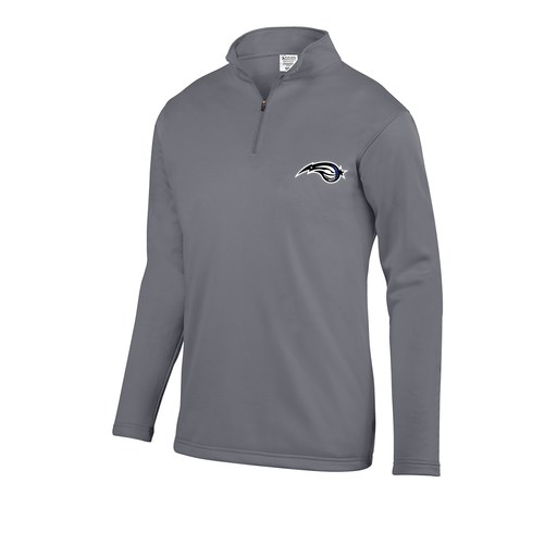 [FOLQFFGY-YS-LOGO2] Decker Youth FlexFleece 1/4 Zip (Youth S, Gray, Logo 2)
