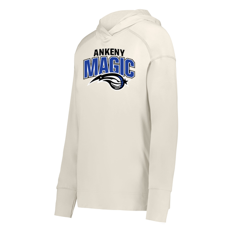 [222798-WHT-FAXS-LOGO3] Ladies Ventura Thin Knit Hoodie (Female Adult XS, White, Logo 3)